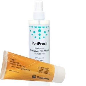 Coloplast Wound Dressing & PeriFresh Perineal Cleanser Wound Care Set